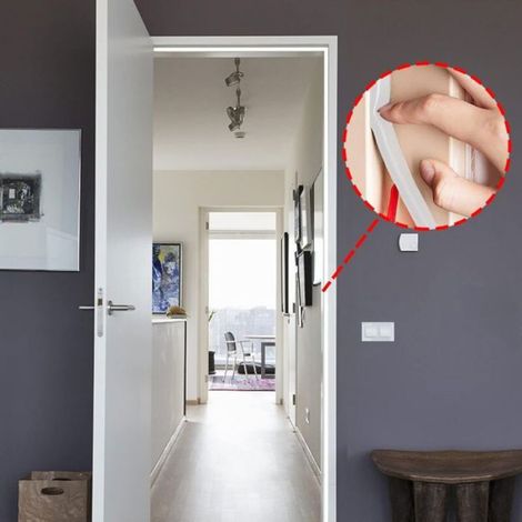 Joint Porte Fenêtre Isolation Phonique, Bande D'étanchéité Caoutchouc Auto-Adhésive Anti-Froid, Isolant Thermique (15m, Blanc) (1/3)