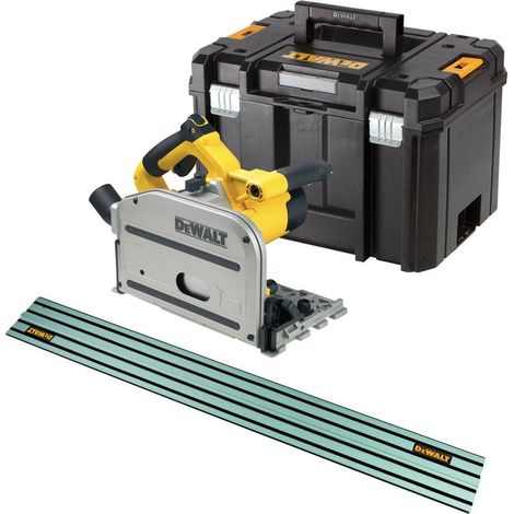 Dewalt DWS520KT Plunge Cut Circular Saw 165mm 240v + Case + 1 x 1.5m Guide Rail