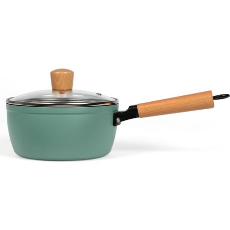 LIVOO MEP132V Casserole poignée en bois intérieur antiadhésif diamètre 18 cm (1/3)