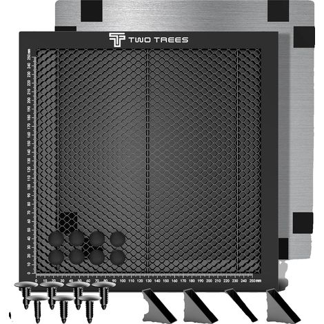 Table de travail en nid d'abeille, en aluminium durable, compatible avec les machines laser CO2, Kit de nid d'abeille, 430x400x22mm (1/2)