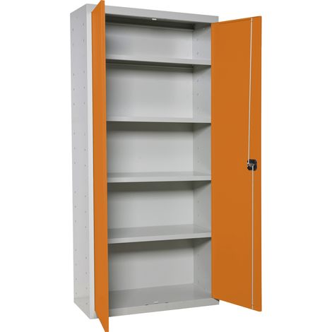 Simonrack Vielseitiger Metallschrank grau-orange 1800x600x400 mm
