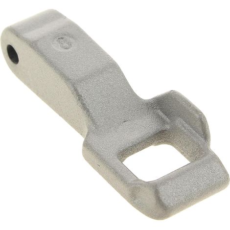 Gancho de interruptor de puerta con cerradura. Compatible con lavadoras de carga frontal LG  Ref. MFG63099101, DFS03857  Acero inoxidable  Color metálico  1 unidad. (1/2)