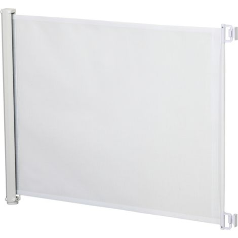 Barrière de sécurité pour chien 115 cm blanche, barrière de porte, cloison d'escalier