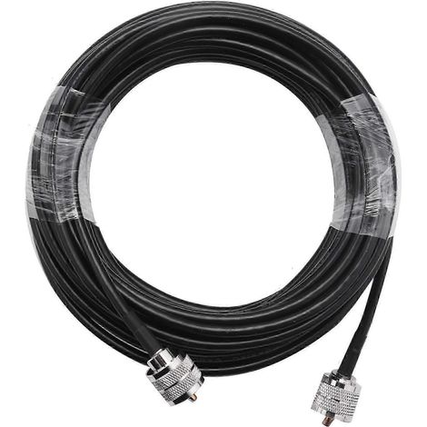 Câble d'antenne radio CB 15 m 50 ohms UHF mâle vers UHF mâle à faibles pertes, édition UHF 527 (1/5)