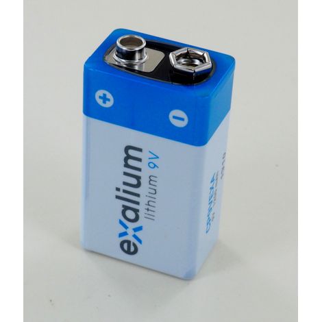 Pile lithium 9V 1.2Ah Exalium LS9vEXA