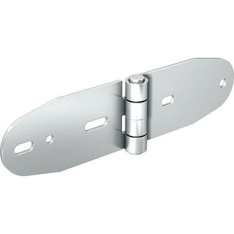 Charnière en acier zingué axe de 10 mm dimension 196x50 mm (1/2)