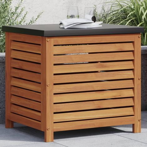Boîte de rangement de jardin 60x50x55 bois massif d'acacia (1/5)