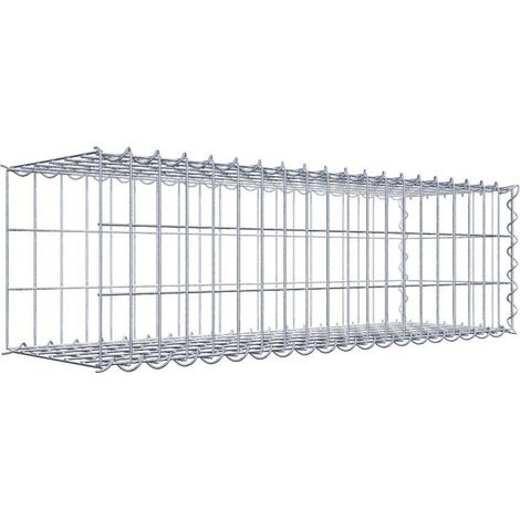 Gabiondeco - Gabion - Element de prolongation en longueur 100 cm x 30 cm x 30 cm (L x H x P). maille 5 x 10 cm. Spirale. Avert.: il manque une grille - Made in Germany (1/5)