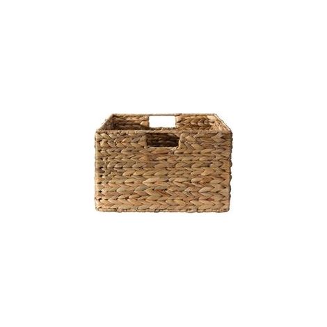 Panier en jacinthe d'eau armature métal - hauteur 17 cm, avec caractéristiques : 17CM, Métal (1/5)