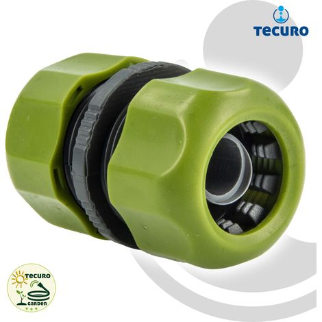 Hydro-Fit Schlauchkupplung Schlauchverbinder 1/2 Zoll PVC-U Grau/Grün (1/4)