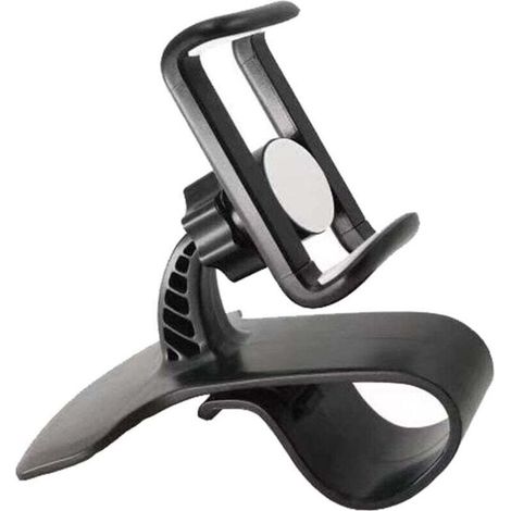 Supporto per telefono da auto con clip girevole a 360 gradi. Supporto universale per cruscotto auto. Supporto antiscivolo per iPhone, Samsung e altri smartphone. (1/4)