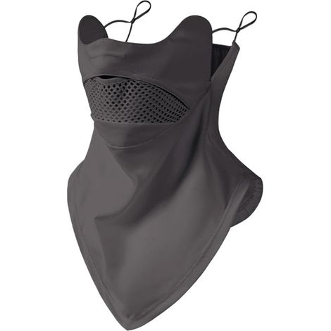 Maschera solare con protezione UV, protezione per il collo e passanti per le orecchie, scaldacollo traspirante estivo per escursioni e campeggio all'aperto. (1/5)