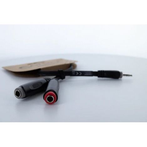 Cordial 14892 Klinke Audio Y-Adapter [1x Klinkenstecker 3.5 mm - 2x Klinkenbuchse 6.3 mm (mono)] 0.3 (1/5)
