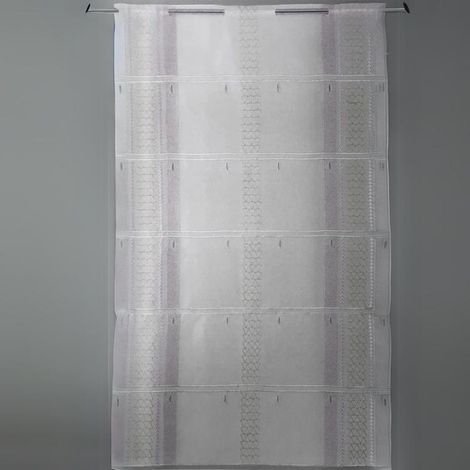 Modulable droit à motifs géométriques Gris clair 58x160 cm