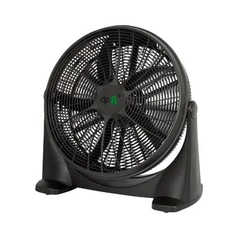 Ventilatore da Pavimento Box Grecale Nero 5 Pale 90 Watt