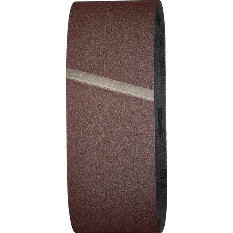 Wolfcraft Gewebeschleifbänder K80 Vario 40 x 303 mm 3 Stück für Bandschleifer (1/3)