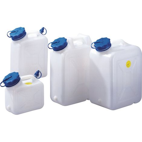 Bidon à goulot large 10 l PEHD avec busette supplémentaire H397xl302xP154mm