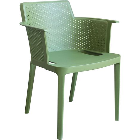 MAKKA - poltrona da esterno ed interno in plastica set da 4 (1/4)