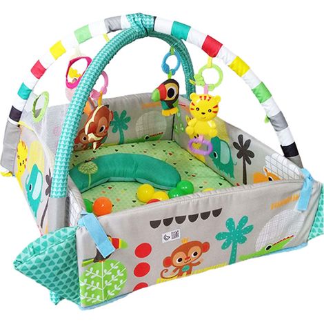 1 Tapis d'éveil, 5 en 1, développement moteur, jouets suspendus, temps sur le ventre (1/5)