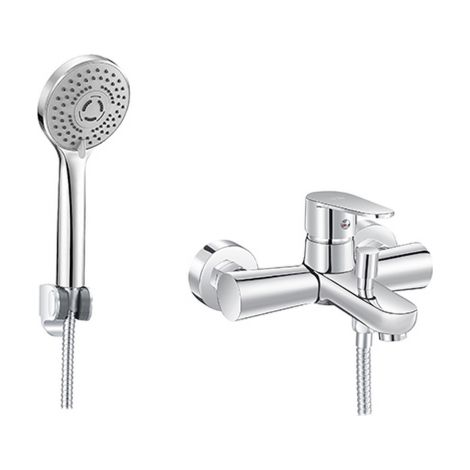 Mitigeur de baignoire externe Lizzy avec douchette en laiton chrome'