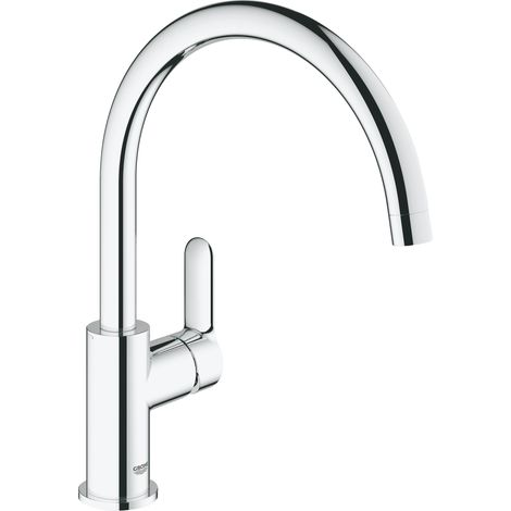 Monocomando per Lavello con Bocca Girevole Bauedge Grohe Cromo (1/5)