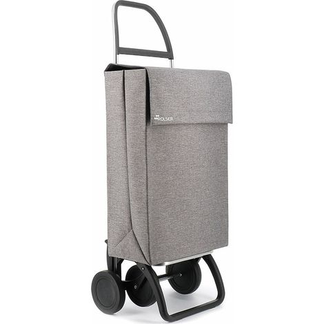 Carrello Spesa Rolser Grigio in Alluminio Leggero Pieghevole (1/4)