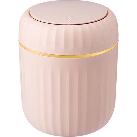 Poubelle - Mini poubelle - Petite poubelle de table - Poubelles - Poubelle de bureau à ouverture facile - Design compact - Couvercle anti-odeurs amovible (1/5)