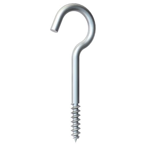 OBO Bettermann Gancho para techo con rosca para tornillos de madera 3,9x70mm Acero cincado galvánicamente, 3450074