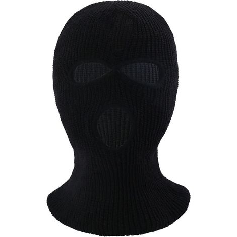 Masque facial thermique anti-froid, cagoule coupe-vent pour cou et tête, respirante et chaude, idéale pour ski en extérieur, noir (1/5)