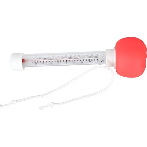 Schwimmendes Schwimmbadthermometer, dekorativ, präzises schwimmendes Wassertemperaturmessgerät in Tomatenform (1/5)