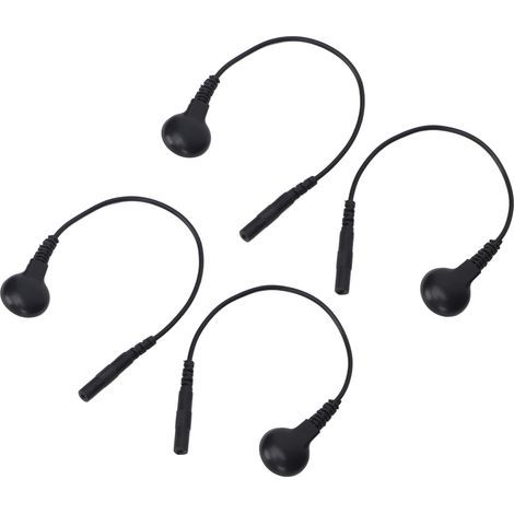 20 pièces Connecteurs Bouton Ronds en Cuivre pour Électrothérapie TENS - Électrodes Type Court 15cm (1/5)