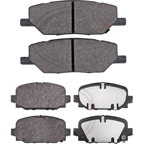 KIT PASTIGLIE FRENO ANTERIORI E POSTERIORI compatibile con JEEP RENEGADE SUV (BU,B1) / PASTIGLIE FRENANTI AUTO OEM FDB4688,FDB4925 / SOSTITUZIONE DIRETTA / BASSA POLVERE / SILENZIOSO (1/4)