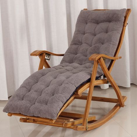 Coussin pour chaise longue. Matelas pour transat. Coussin de chaise de jardin avec sangle réglable (48155) (1/2)