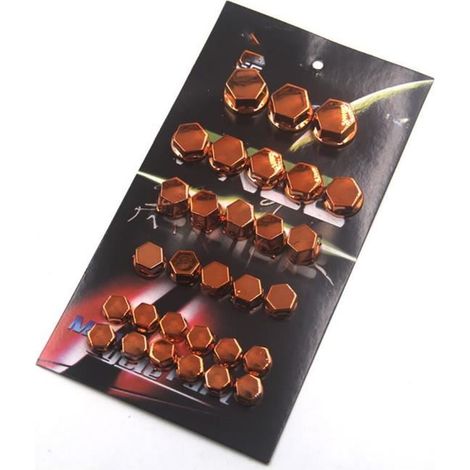 30 pièces cache-écrou moto, chromé plastique, universel pour Yamaha Kawasaki Honda Suzuki Harley, couvercle décoratif moteur et transmission
