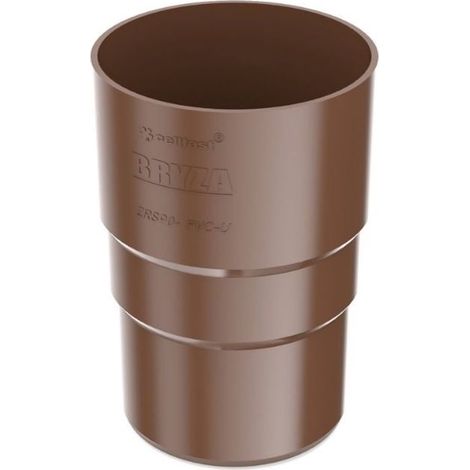 Manchon de Descente de Gouttière Marron 63mm - Raccord Facile et Durable (1/2)