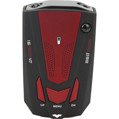 Détecteur de radar de voiture avec protection à 360°, détecteur électronique pour chiens, testeur de vitesse pour compteur de vitesse, rouge (1/5)
