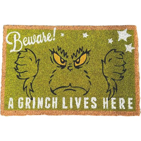Zerbino The Grinch Merry Merry Grinchmas 40x60cm Multicolore Peraga Christmas