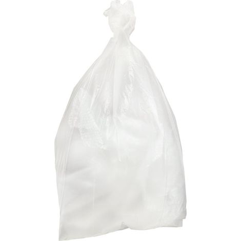 Sacs poubelle recyclés résistants transparents 160L (lot de 100) - JANTEX (1/4)