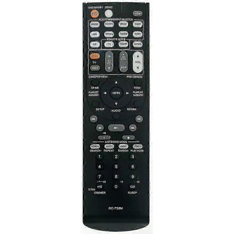 Universelle Fernbedienung für TX-SR607 AV-Receiver und kompatible Videogeräte, vielseitige Fernbedienung für Heimkino, Set-Top-Boxen und Mediaplayer. (1/4)