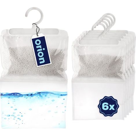 Déshumidificateurs - Ultra Fresh - 6 pièces - 400 g - Sans odeur - Jusqu'à 20 m² - à suspendre (1/5)