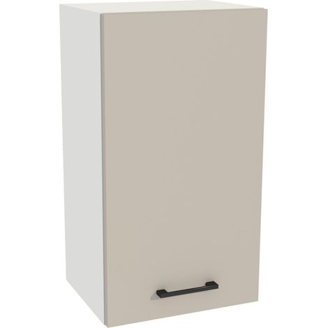 Oberschrank 40/72 Capri Korpus weiß Front Kaschmir matt (1/3)