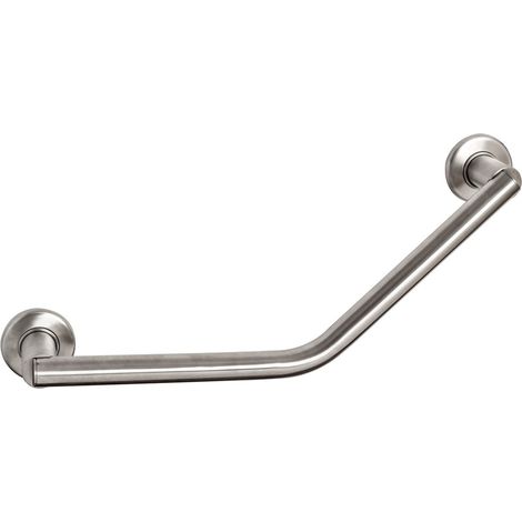 Metaform - Maniglione 45° da parete Spazzolato in Acciaio Mod. Safe top