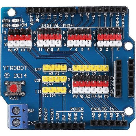 Elektronische Sensor-Erweiterungsplatine mit integrierter LED und Reset-Taste, kompatibel mit R3 (1/5)
