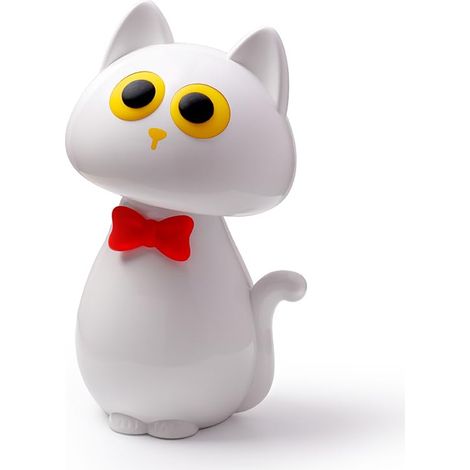 Lampe de bureau - Décoration de chat coquine - Cadeau pour les amoureux des chats - Veilleuse tactile à intensité variable - Pour enfants filles et femmes - Rechargeable - Petite lampe de chevet (1/5)