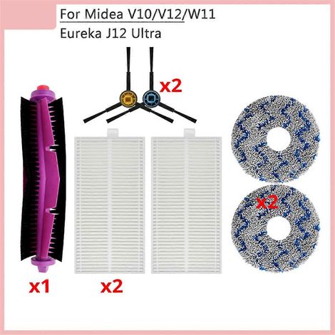 Brosse pour aspirateur Suitable pour V10 V12 W11 Robot Aspirateur Accessoires pièce détachée Main Side Brosse Serpillière Cloth (1/5)