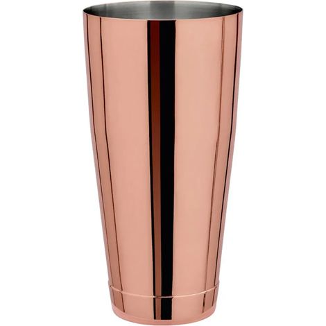 Boston Shaker Partie Inférieure Acier Inoxydable 304 Finition Cuivre 28oz 828ml Professionnel pour Barman Idéal Mixage Cocktails Stable Durable Facile Nettoyer