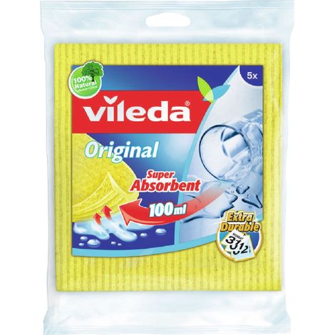 Vileda Schwammtuch 5-er Pack 18 x 20cm Reinigungstuch Spültuch Wischlappen