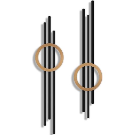 Gold Metal Geometric Metal Wall Decor (1/5)