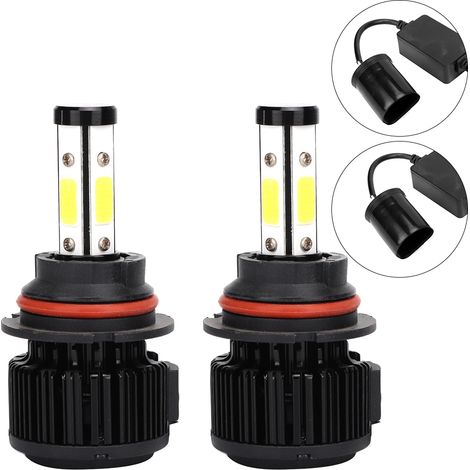 Faro LED universal 9004 para coches, 50W, 6000K, 8000lm, resistente al agua. (1/3)
