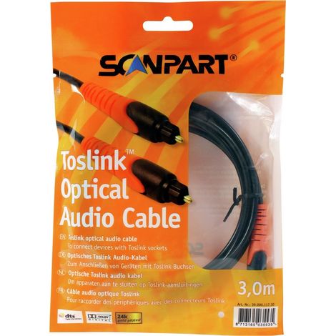 Câble optique Toslink - 3,0 m - Garantie 30 jours - Câble audio numérique (1/4)